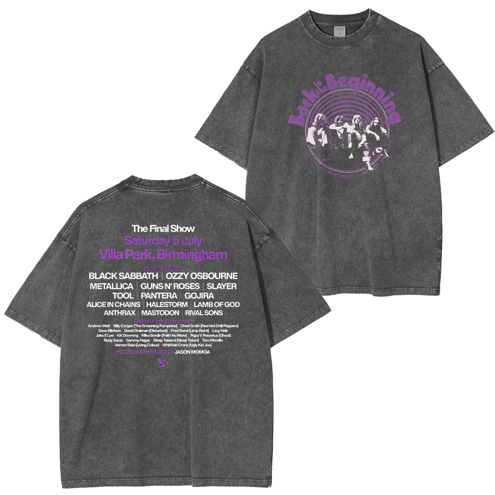 Black Sabbath And Ozzy Osbourne Washed Unisex T-Shirt