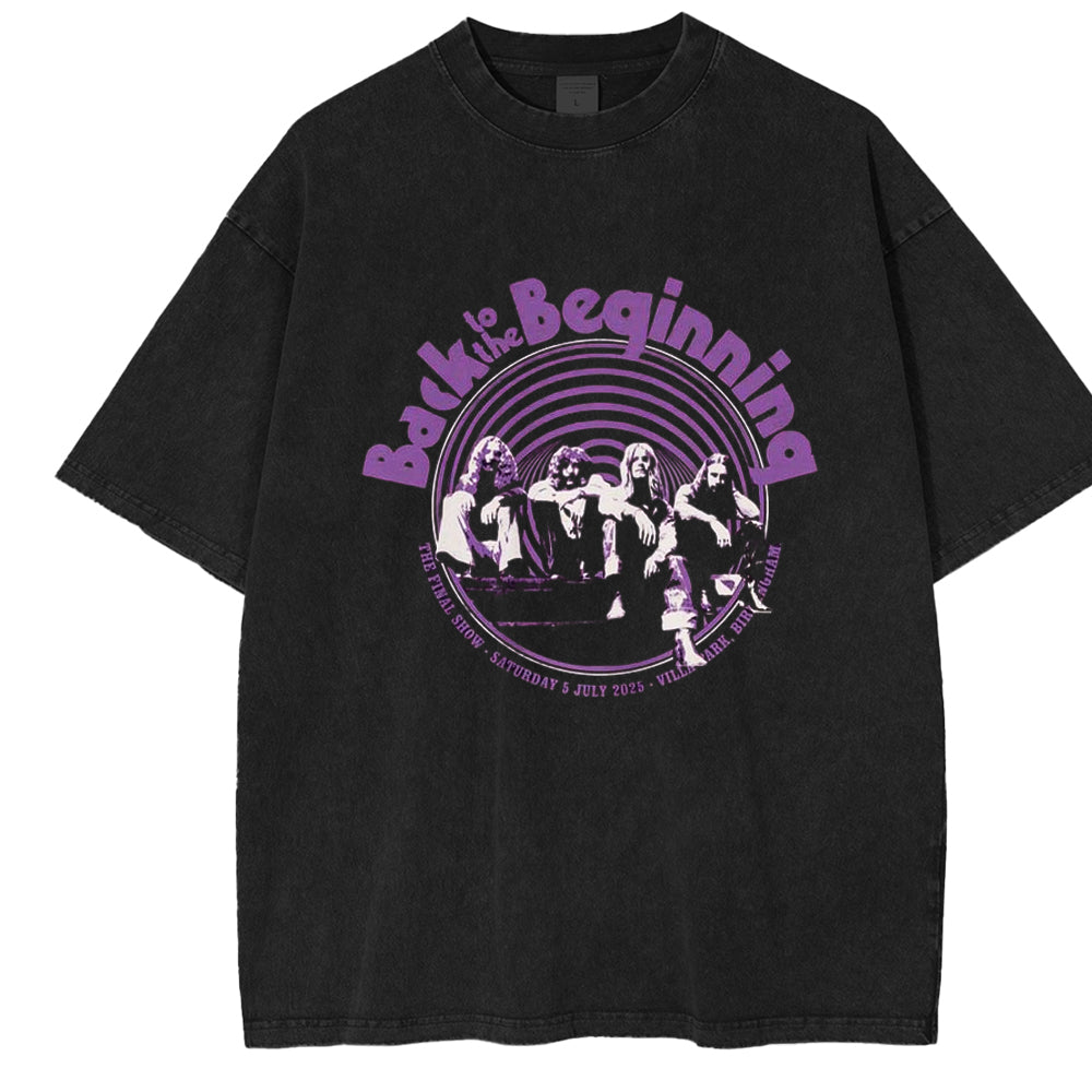 Black Sabbath And Ozzy Osbourne Washed Unisex T-Shirt