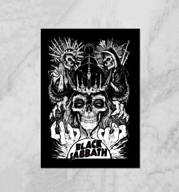 Baju atasan tengkorak terlaris BLACK SABBATH Washed Unisex T-Shirt