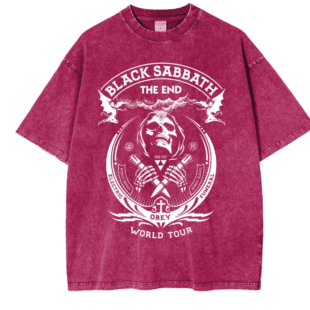 Black Sabbath The End Washed Unisex T-Shirt